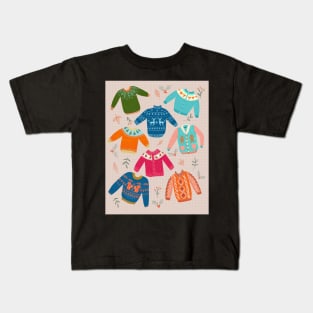 Sweater weather illustration Kids T-Shirt